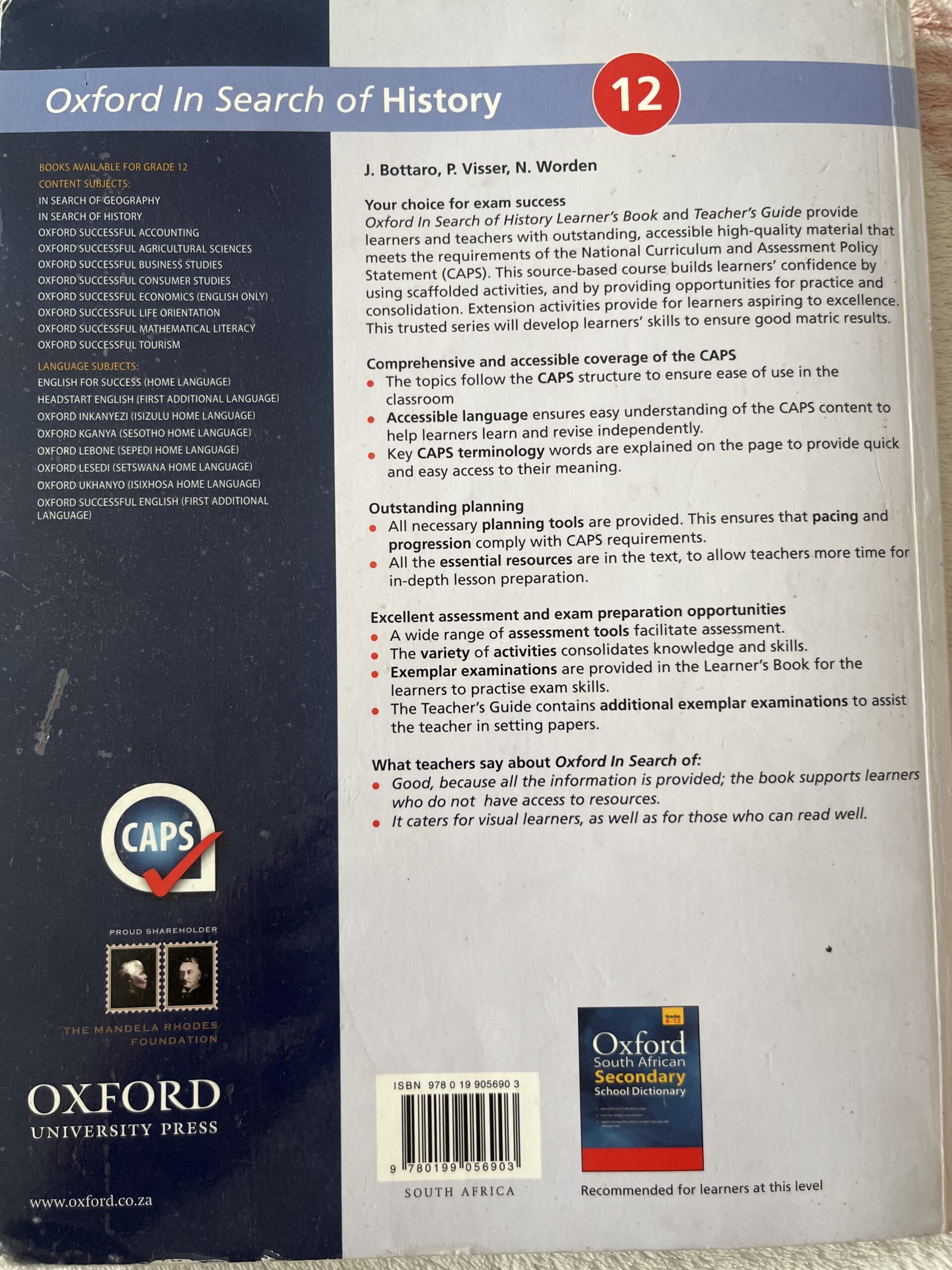 In Search Of History Grade 12