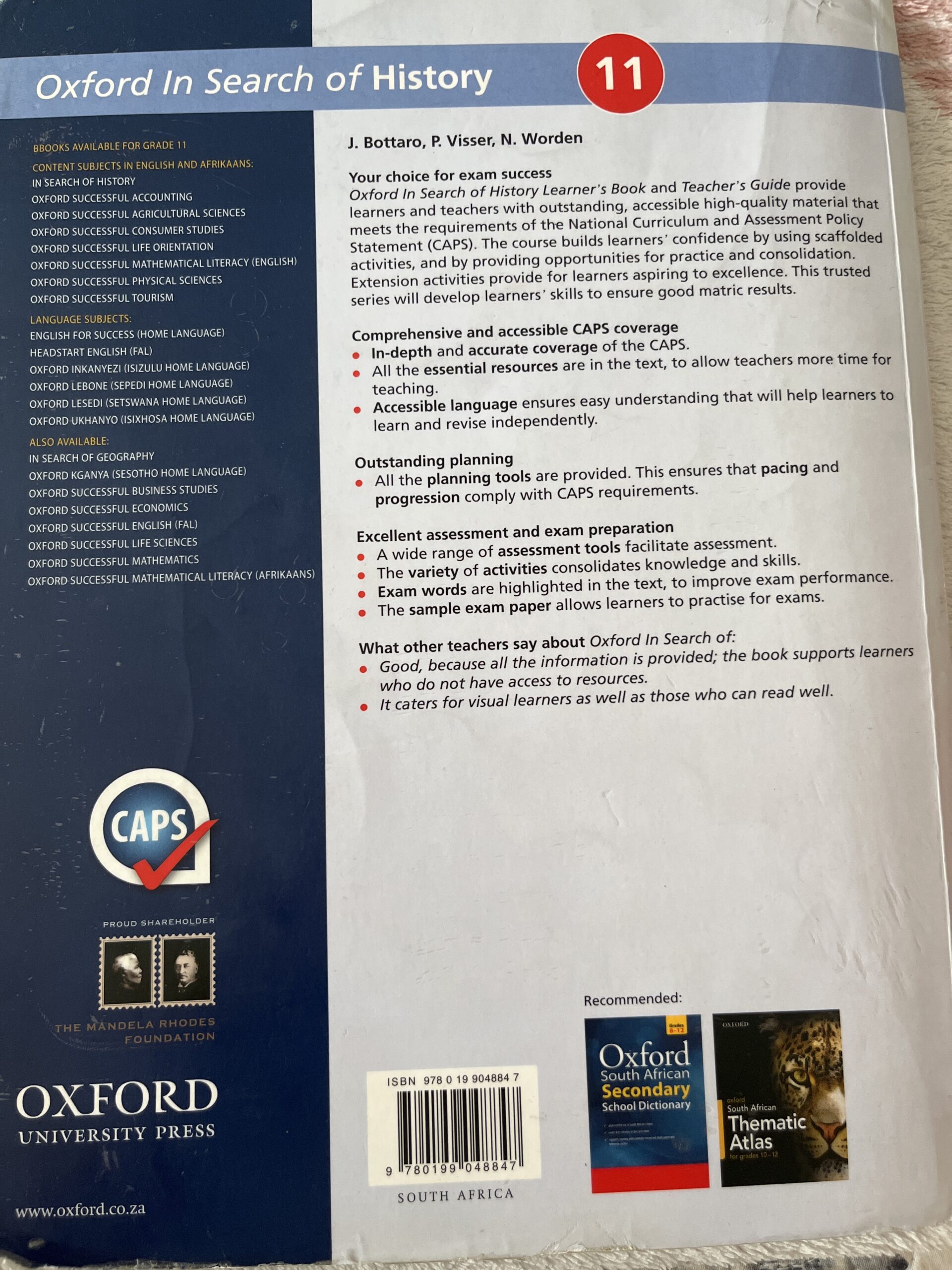 In Search Of History Grade 11